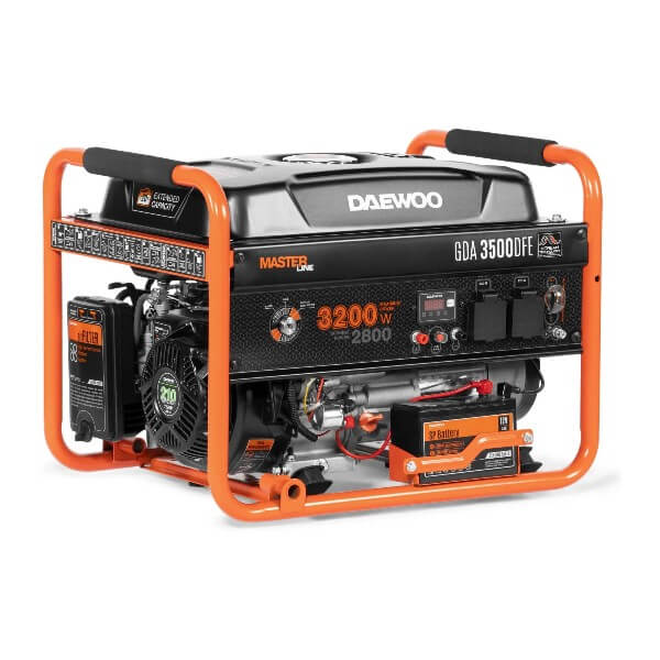 Генератор двухтопливный DAEWOO GDA 3500DFE (3.2кВт, 220В, газ/бензин)