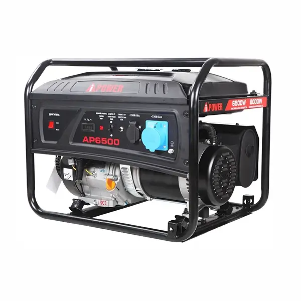 Бензиновый генератор A-iPower Lite AP6500 с ручным запуском 6кВт, 230В (20206)