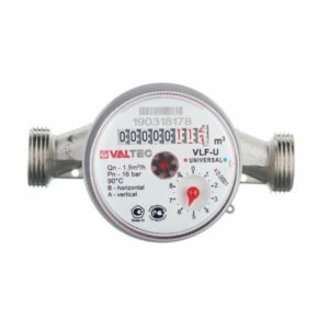 Счетчик воды Valtec, до +90С, 1,5м3, 1/2", 110 мм. Без кмч