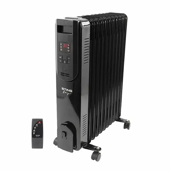 Масляный обогреватель STINGRAY ST-OH1001B, 3 кВт, дисплей, пульт, 11 секций