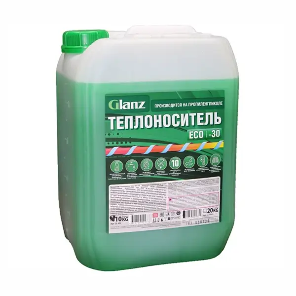 Теплоноситель (-30; 10 кг; пропиленгликоль) ECO Glanz GL402