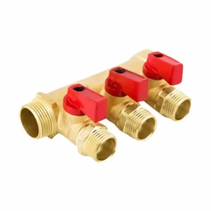 Коллектор Aquabeam на 3 выхода 3/4"x1/2" НР латунь