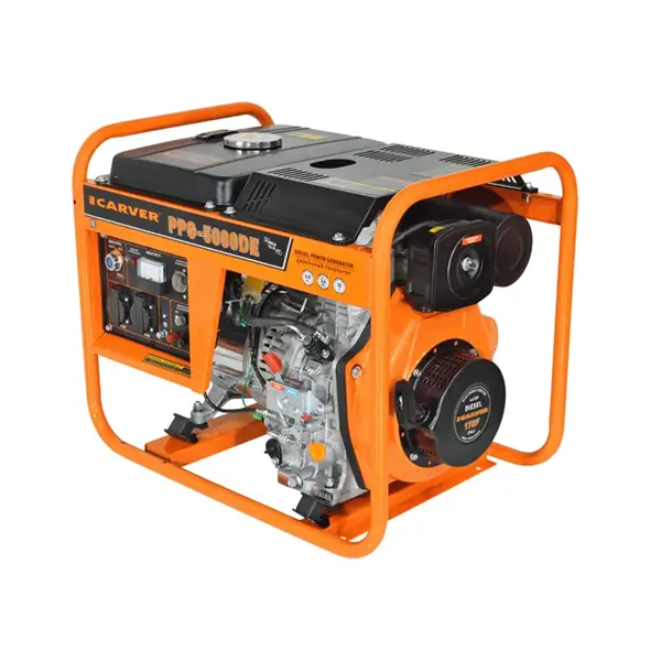 Генератор CARVER PPG - 5000DE дизель (LT-178F, 3,3/3,6кВт, 220В, бак12.5л, э/старт, медь)(12шт/пал)