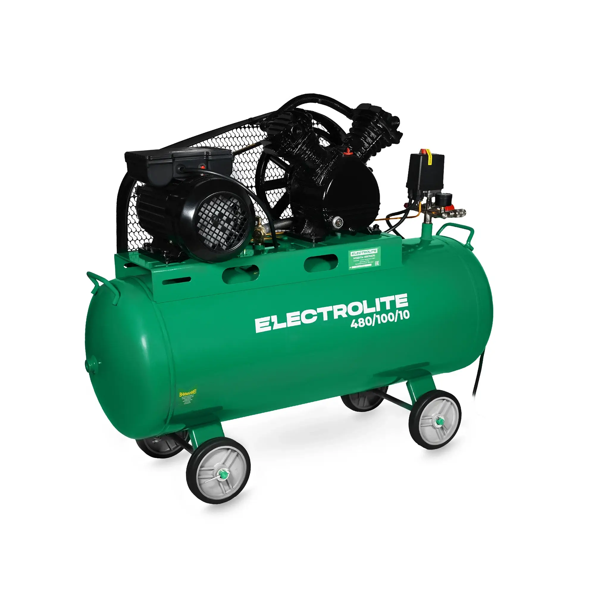 Компрессор масляный ELECTROLITE 480/50, 2 цилиндра, 470 л/мин, 2,2 кВт, 10 бар