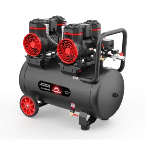 Поршневой безмасляный тихий компрессор SUNREKA GFC510/50DS (2.9 кВт, 510 л/мин, 50 л 220В)
