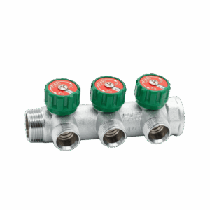 Коллектор регулирующий FAR Multifar 3/4" с 3 отводами 1/2" (FK 3822 3412UN)