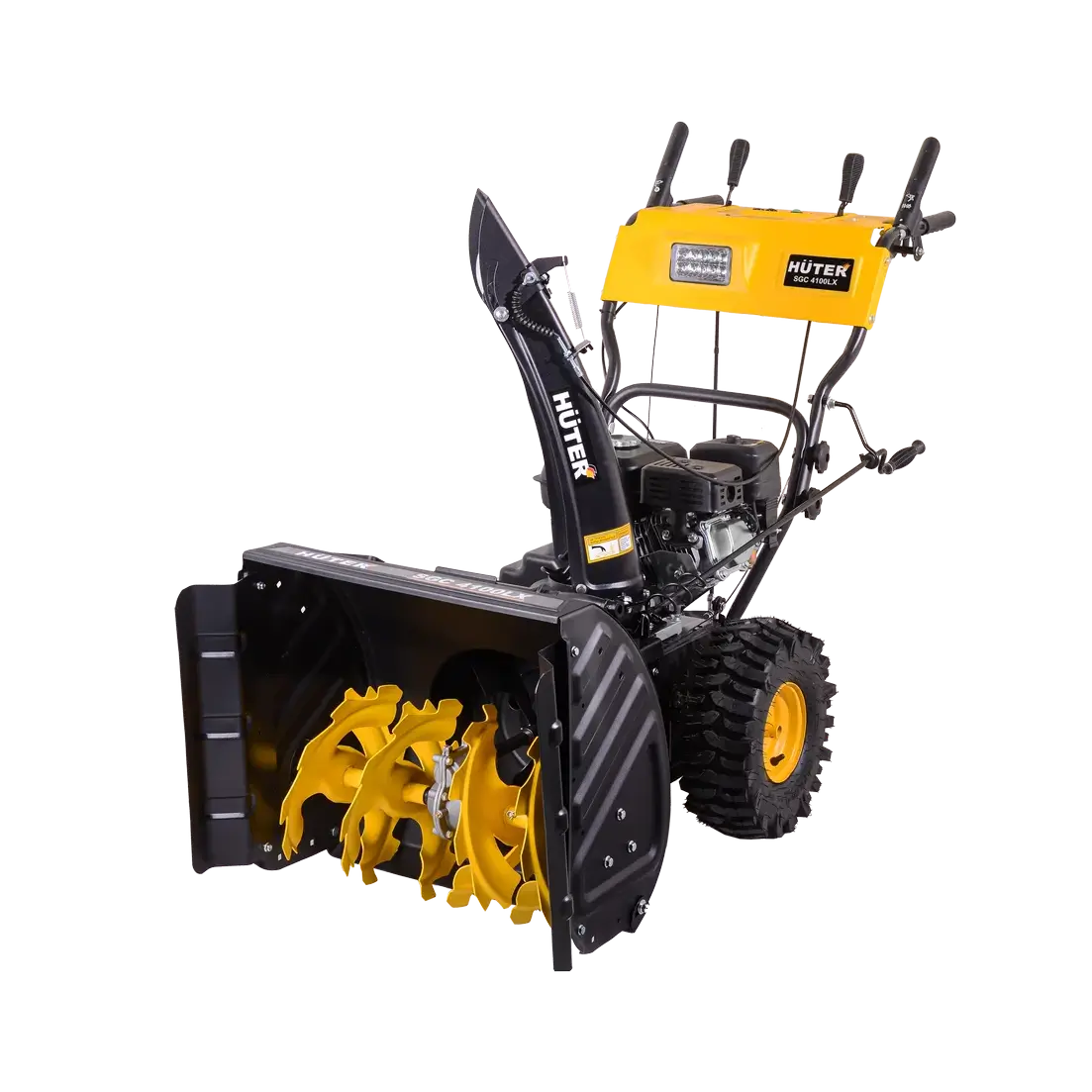 Снегоуборщик бензиновый Huter SGC 4100LX, 7 л. с, ковш 68х54см, 6 вперед/2 назад