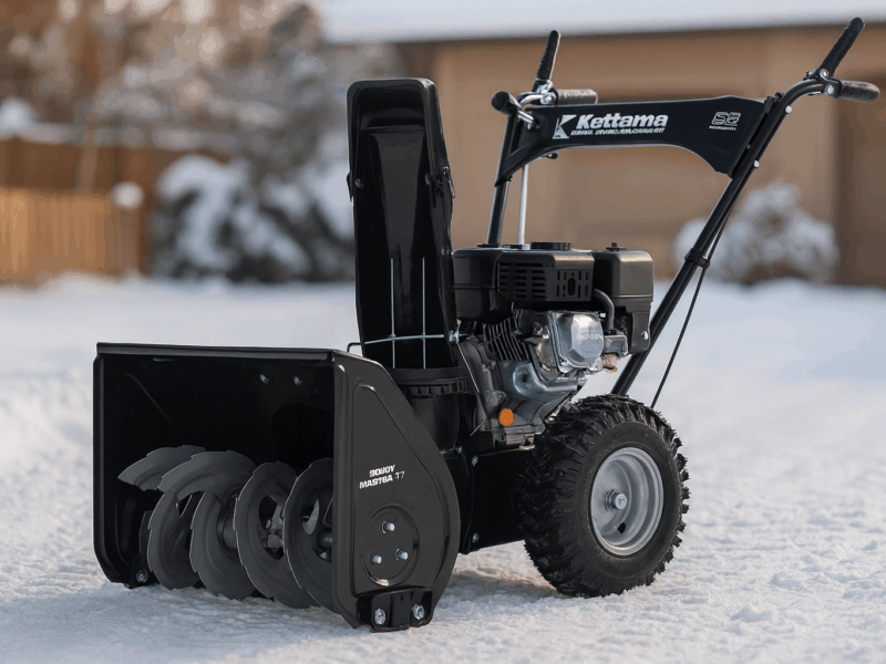 Kettama Snow Master X7 — компактный бензиновый агрегат для борьбы с плотным снегом