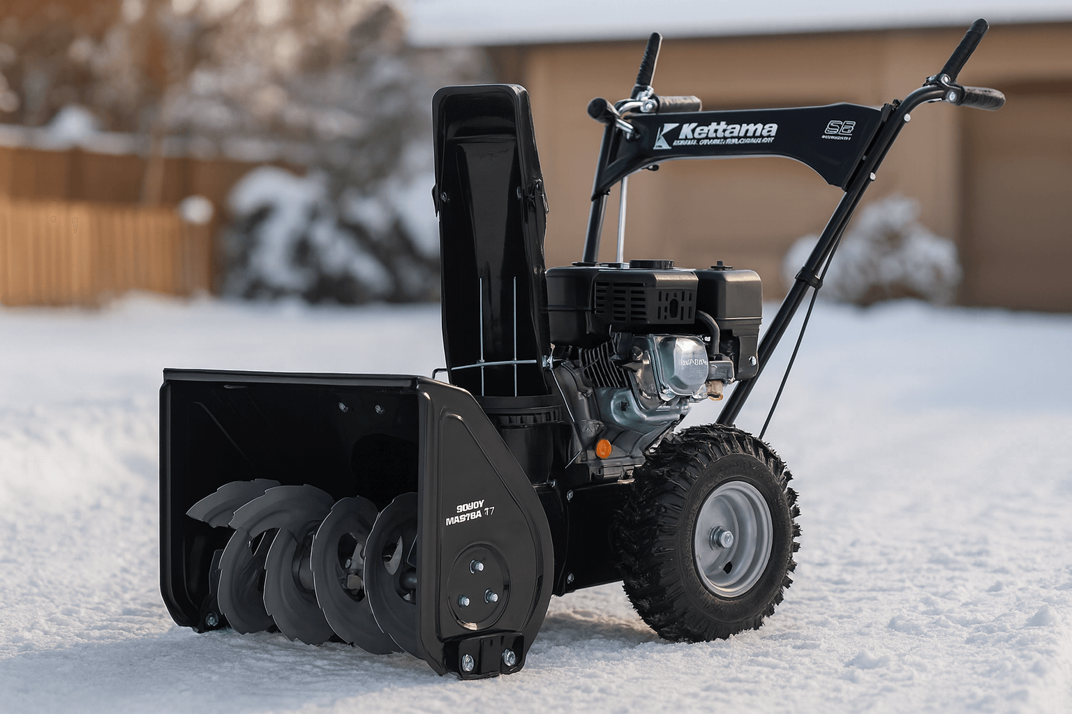Kettama Snow Master X7 — компактный бензиновый агрегат для борьбы с плотным снегом