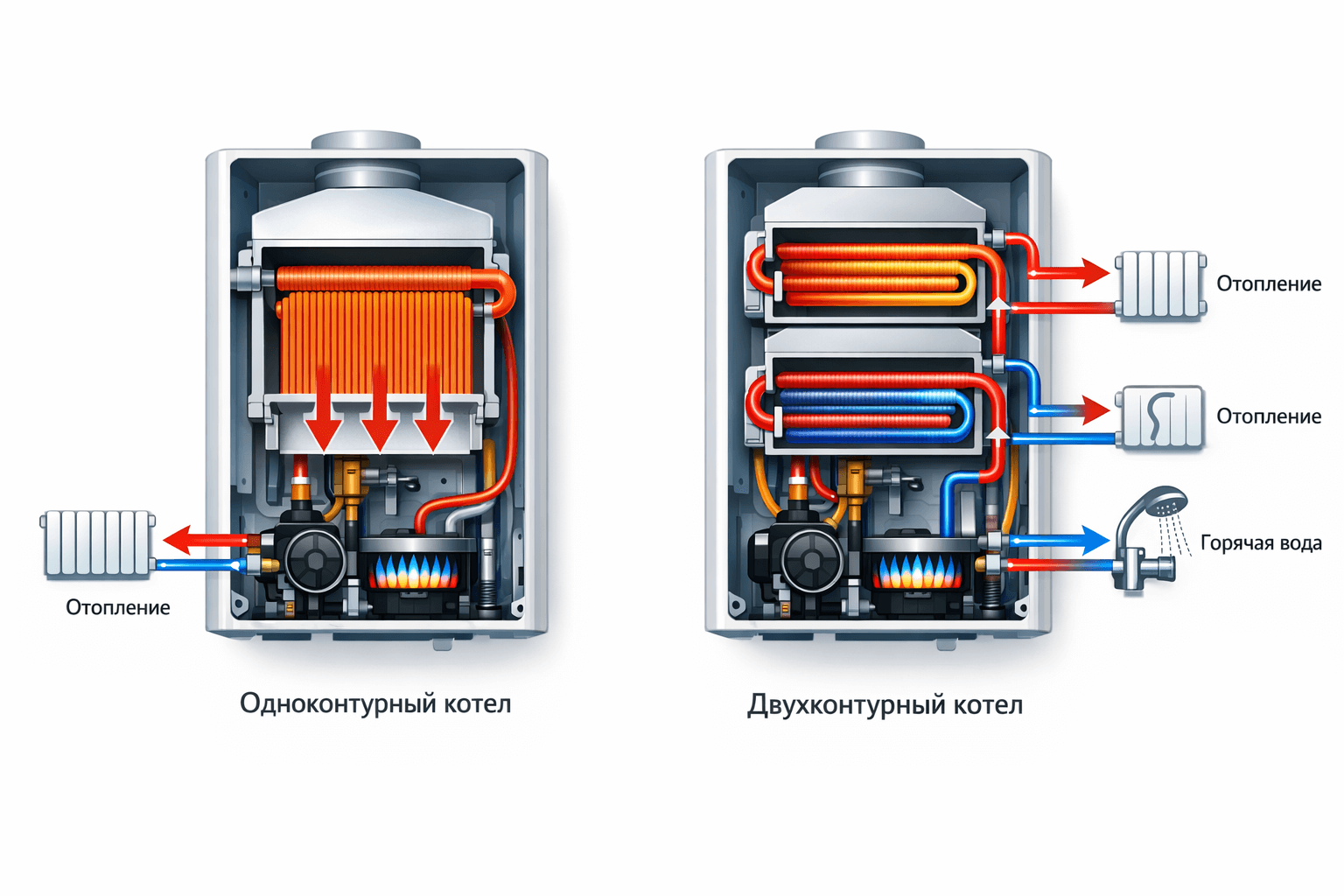Одноконтурный или двухконтурный котел: что выбрать?