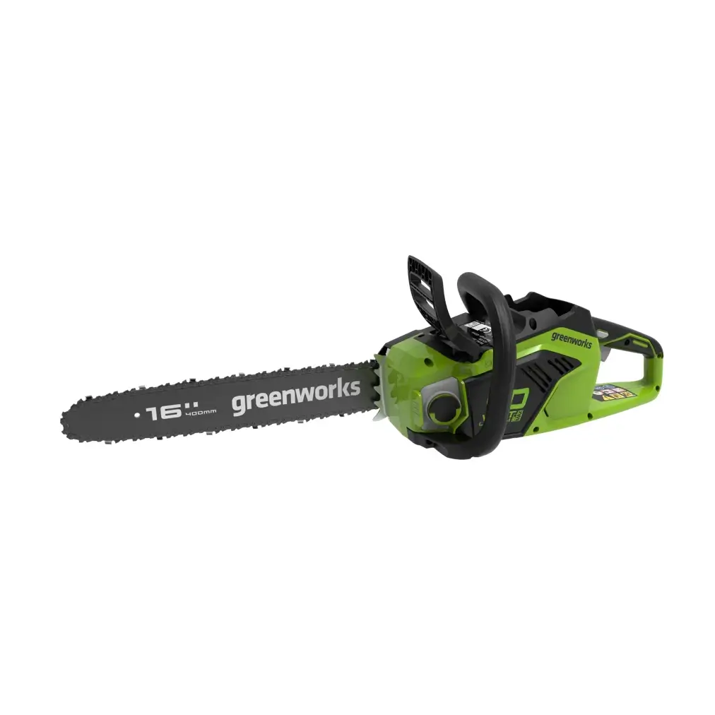 Цепная пила аккумуляторная Greenworks 40V, 40 см, бесщеточная, до 1,8 КВт, АКБ 4Ач и ЗУ