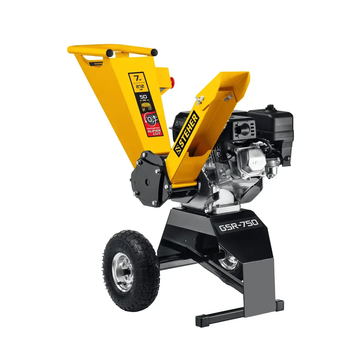Измельчитель садовый бензиновый Steher GSR-750 50 мм