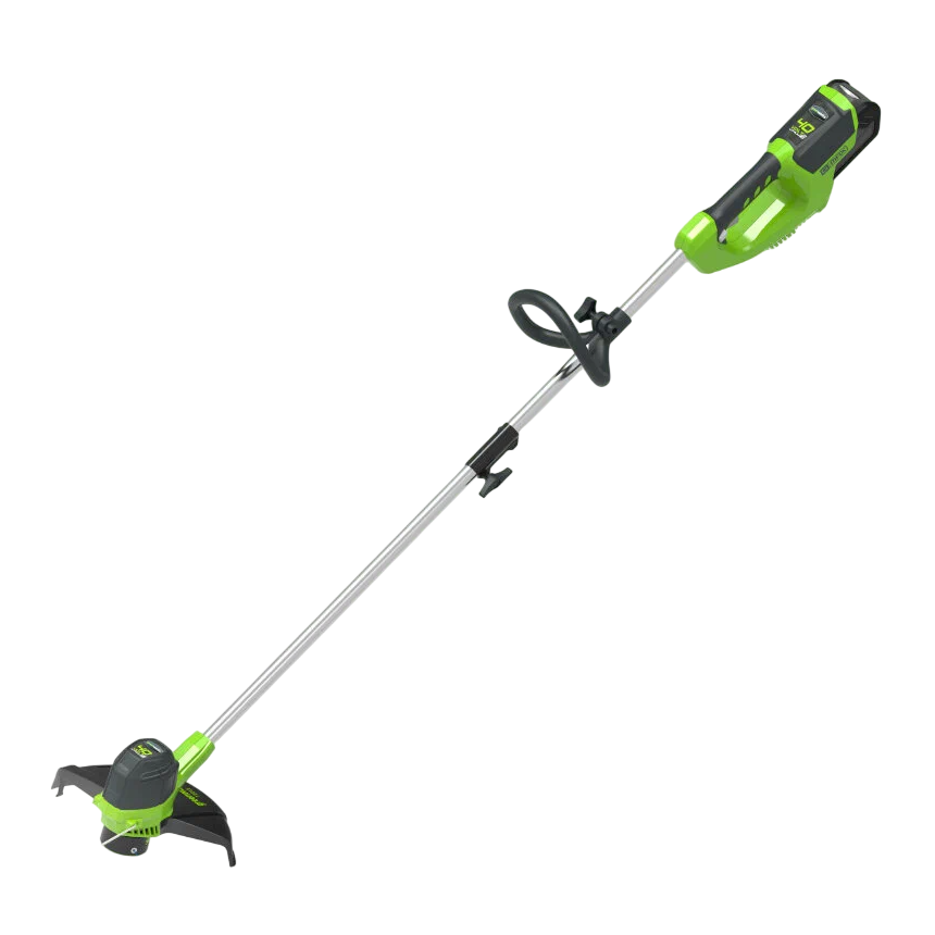Триммер для травы аккумуляторный Greenworks 40V, 30 см, АКБ 4 Ач и ЗУ