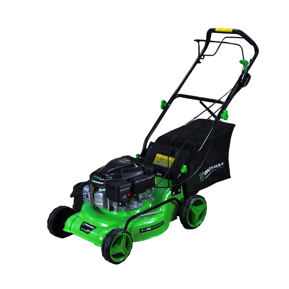 Газонокосилка GRASSMAN PLM-5560S, самоходная, с мульчированием, ширина захвата 46 см, травосборник 60 л