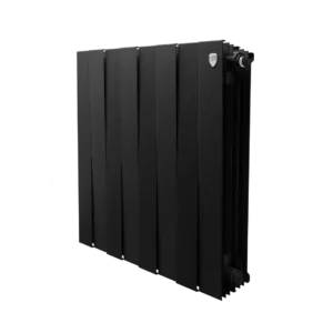 Радиатор секционный Royal Thermo Pianoforte 500/100 8 секций боковое подключение биметалл черный