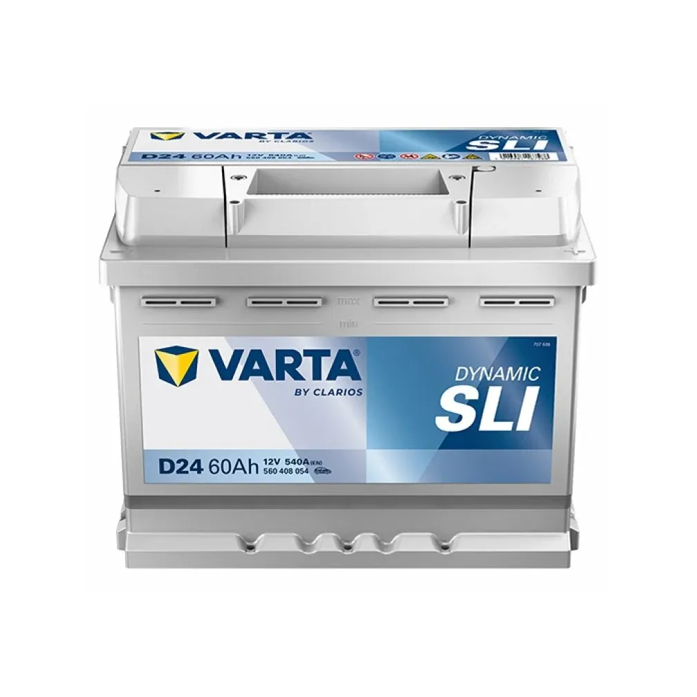 Аккумулятор Varta Dynamic SLI 560 408 054 D24, 242x175x190, обратная полярность, 60 Ач