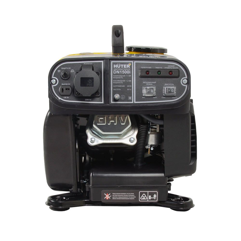 Генератор бензиновый инверторный Huter DN1500i 1100/1200Вт, 220В