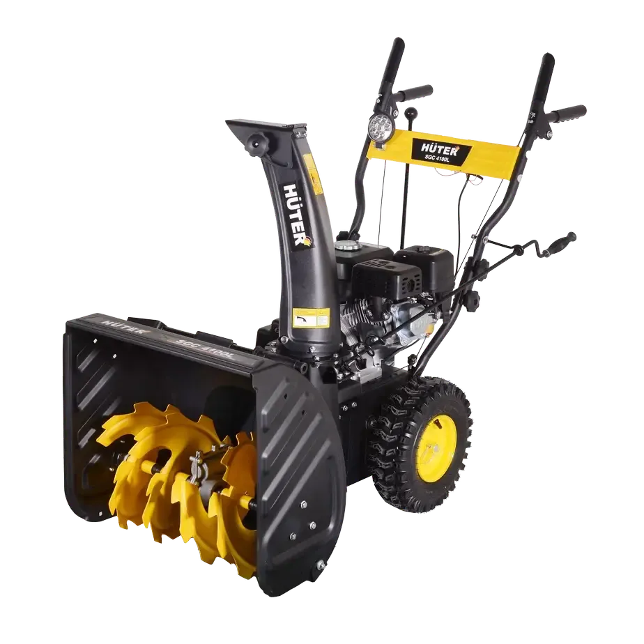 Снегоуборщик бензиновый, Huter SGC 4100L, 7л. с, ковш 56 см x 54 см, 5 вперед / 2 назад